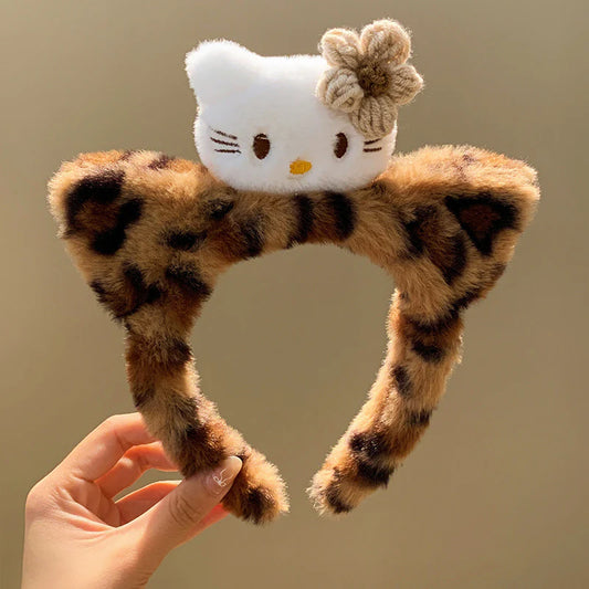 Cute Cat Plush Hair Band (1 Pc)