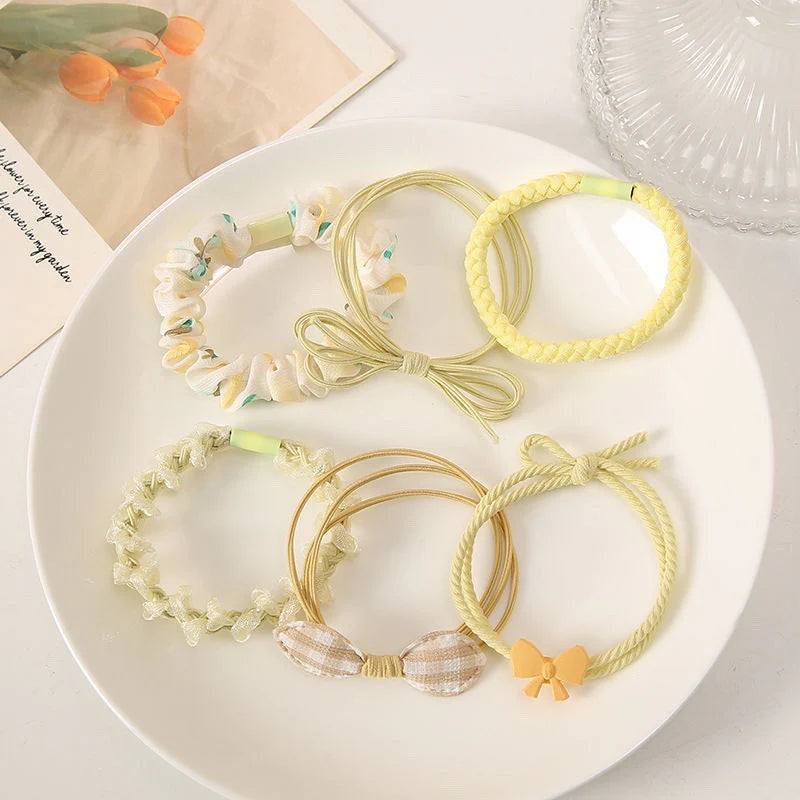 Mori Sweet Cute Hair Rope Ponytail Holder (Set of 6)