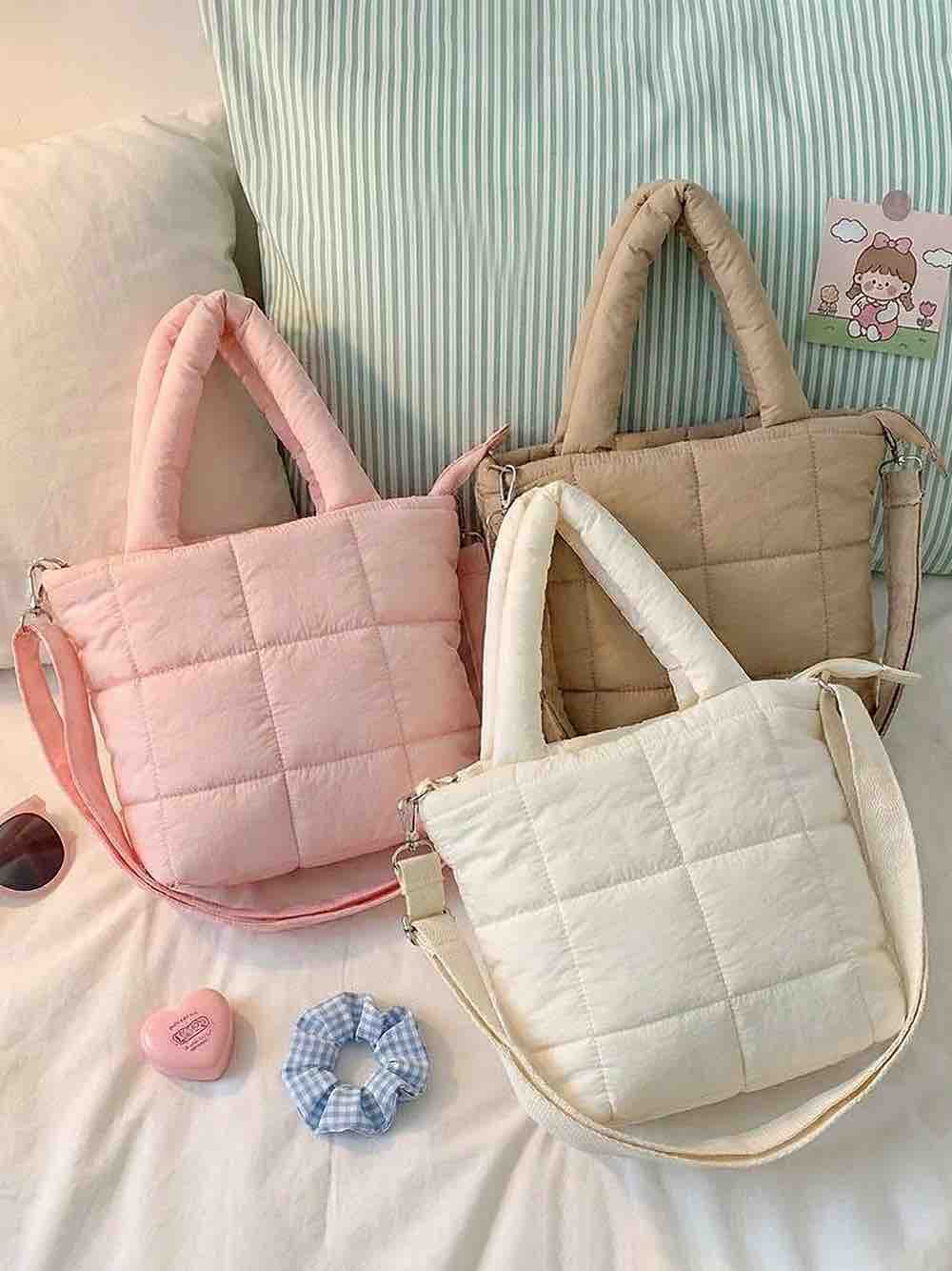 Puffer Tote Bag (Medium Sized)