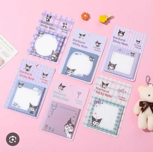 Sanrio Kuromi Sticky Notes (1 PC)