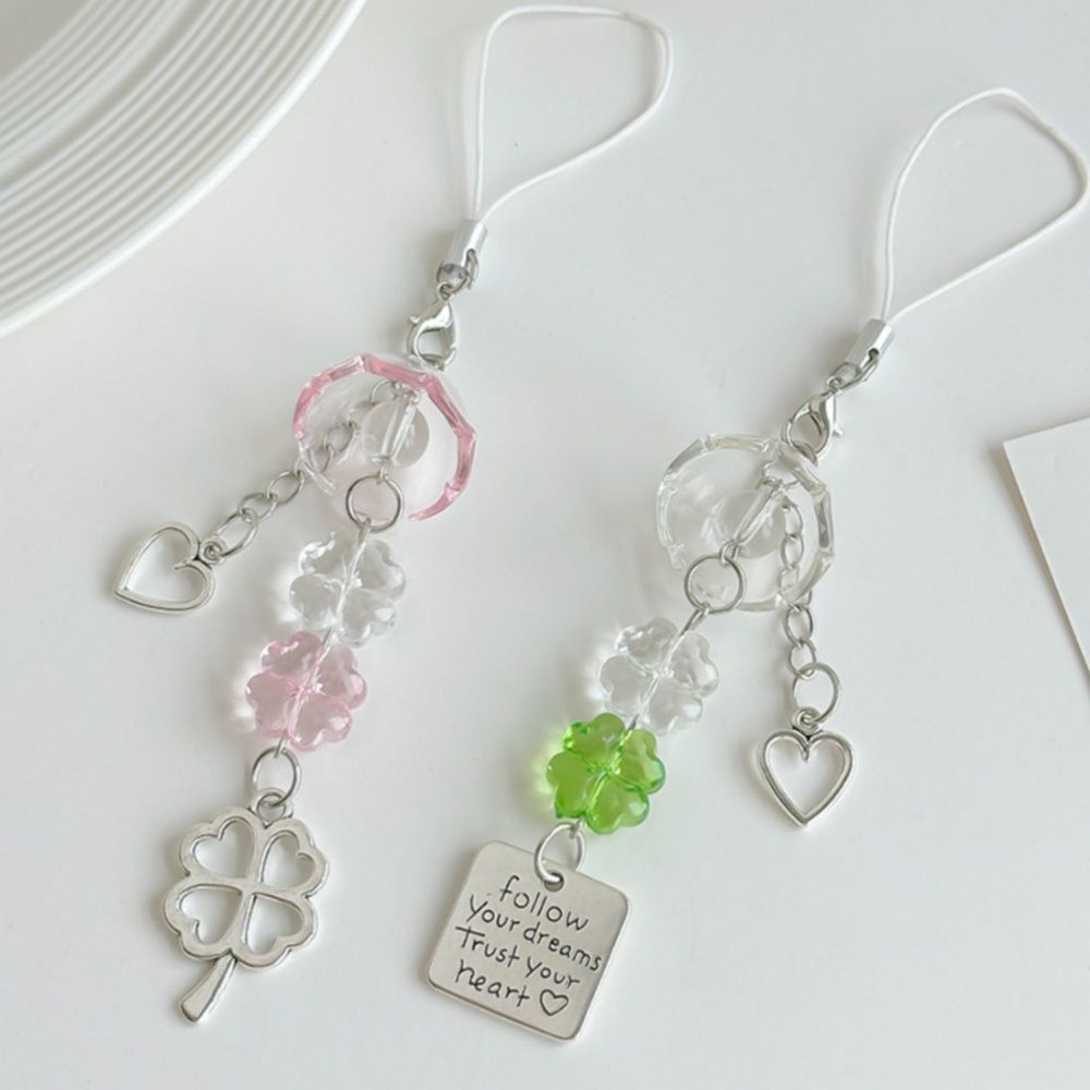 Four Leaf Clover Phone Charm