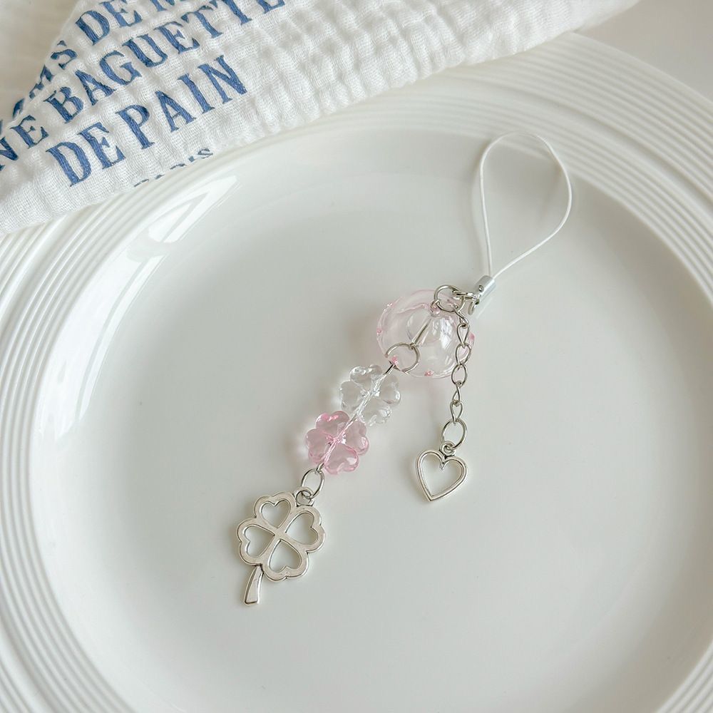Four Leaf Clover Phone Charm