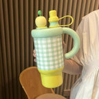 Gingham Cherry Mug Tumbler(800ml)