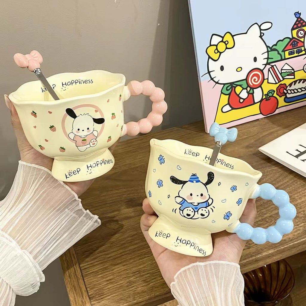 Sanrio Kawaii Ceramic Mug with Spoon & Gift Box – Limited Edition