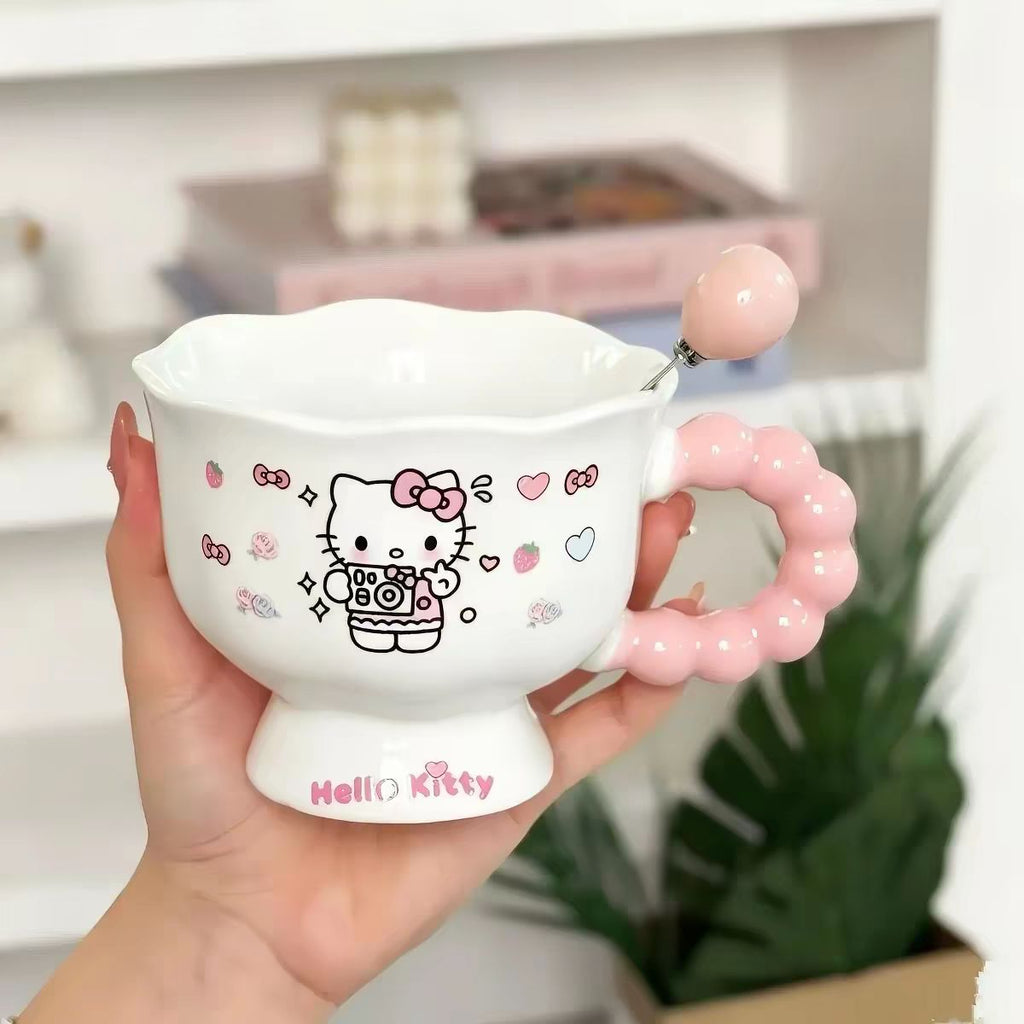Sanrio Kawaii Ceramic Mug with Spoon & Gift Box – Limited Edition