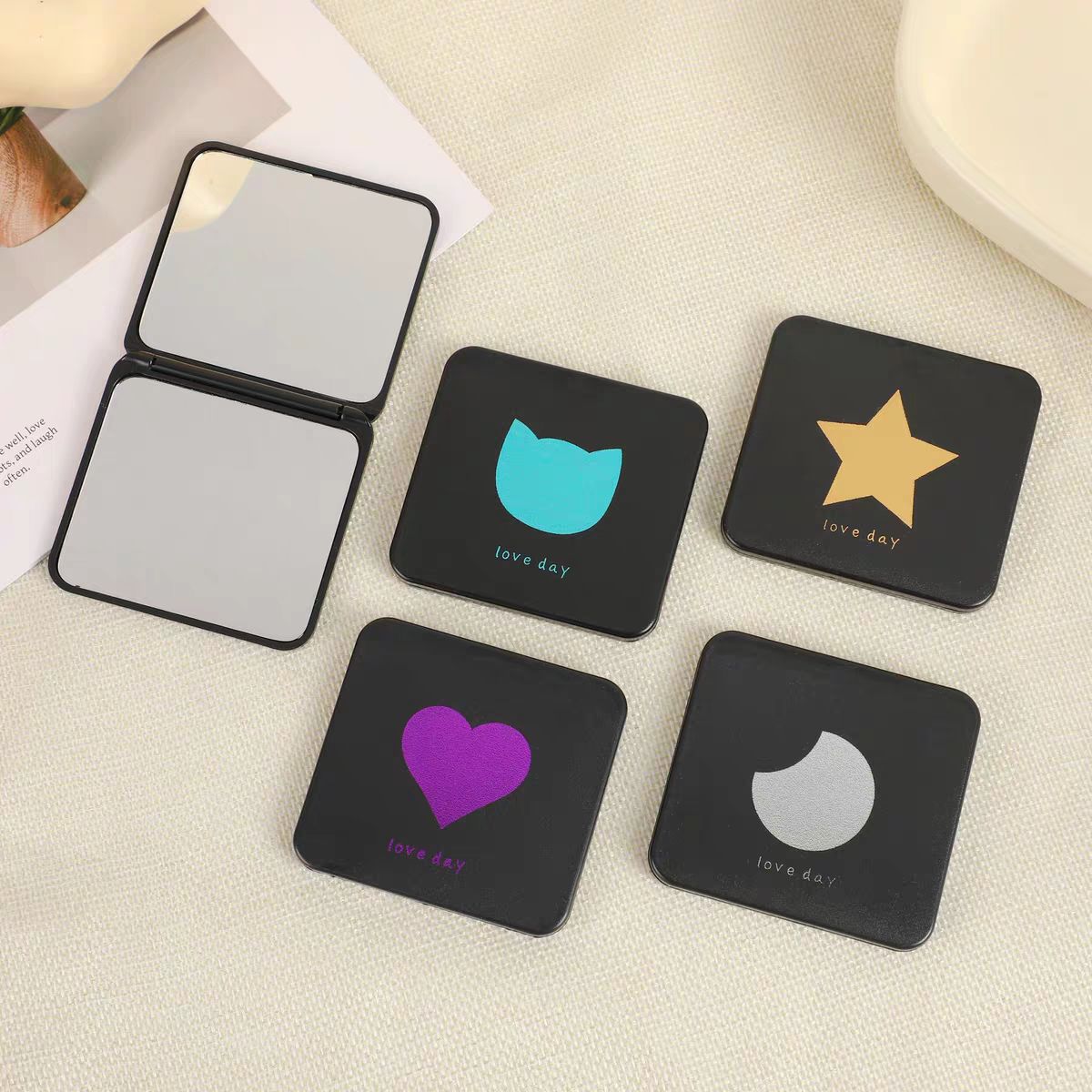 Love Day Compact Pocket Mirror