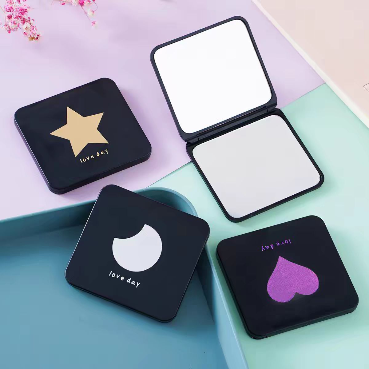 Love Day Compact Pocket Mirror
