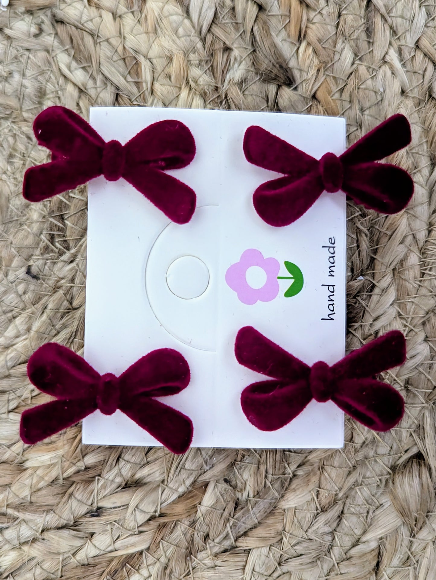 Red/Black Velvet Hair Clip