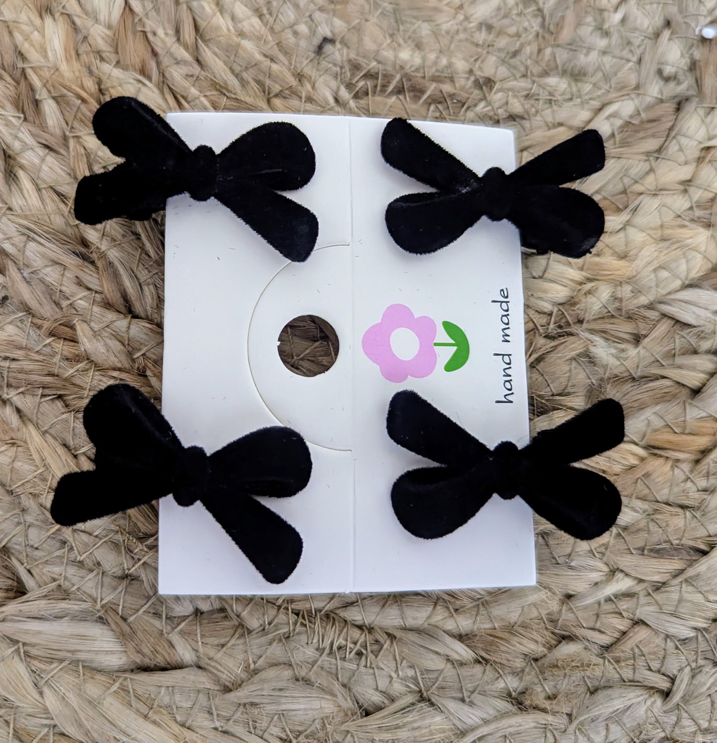 Red/Black Velvet Hair Clip