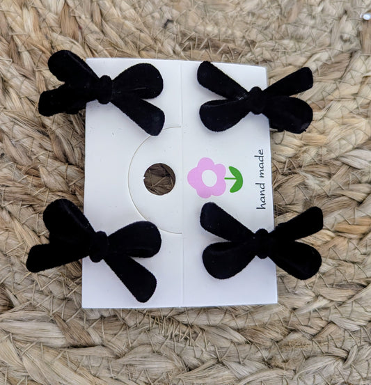 Red/Black Velvet Hair Clip