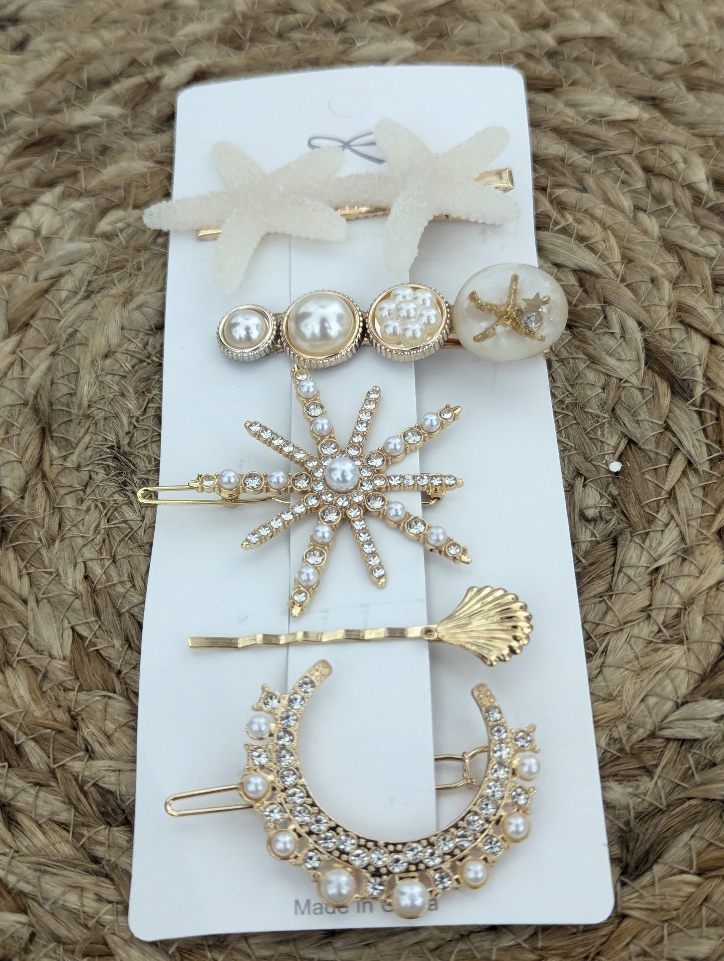 Double Starfish Hair pins