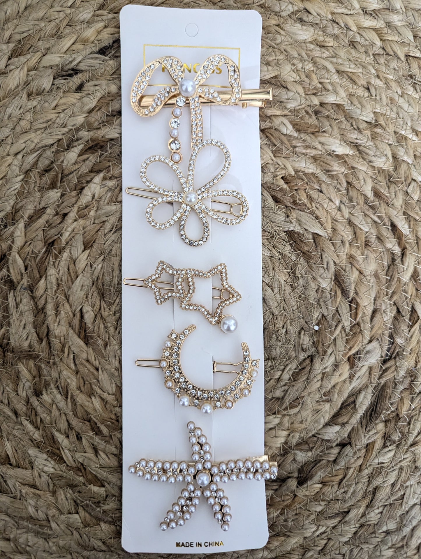 Retro Starfish Barrettes