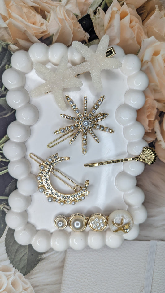 Double Starfish Hair pins