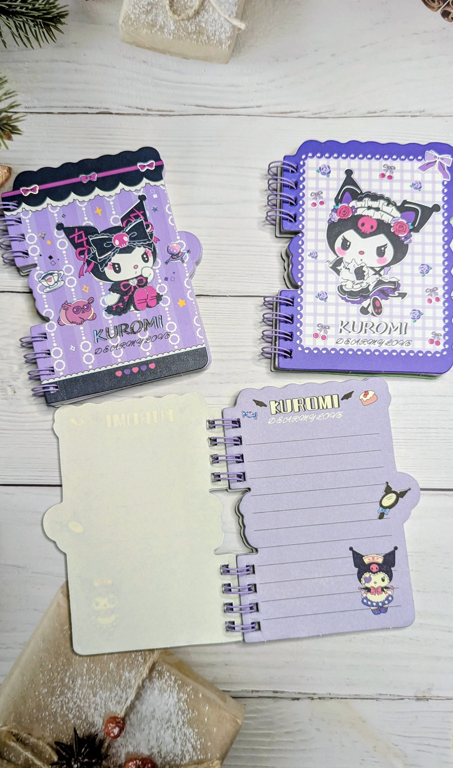 A8 - Small Kuromi Spiral Bound Diary