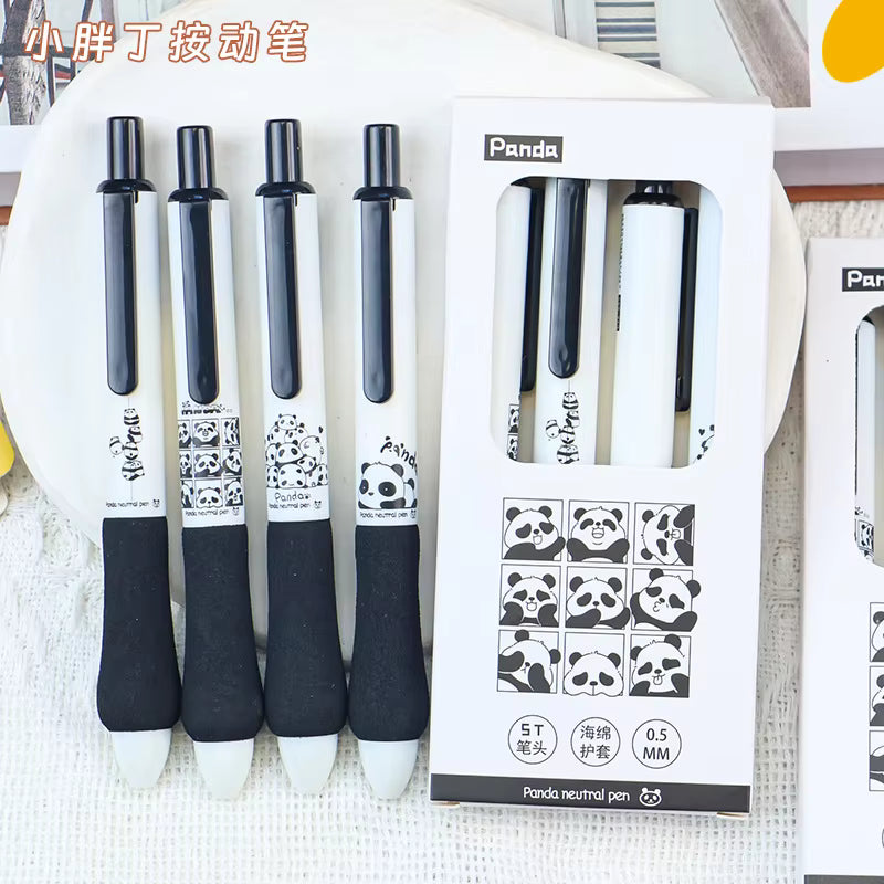 Panda Black and White Cushion Pen Set of 4