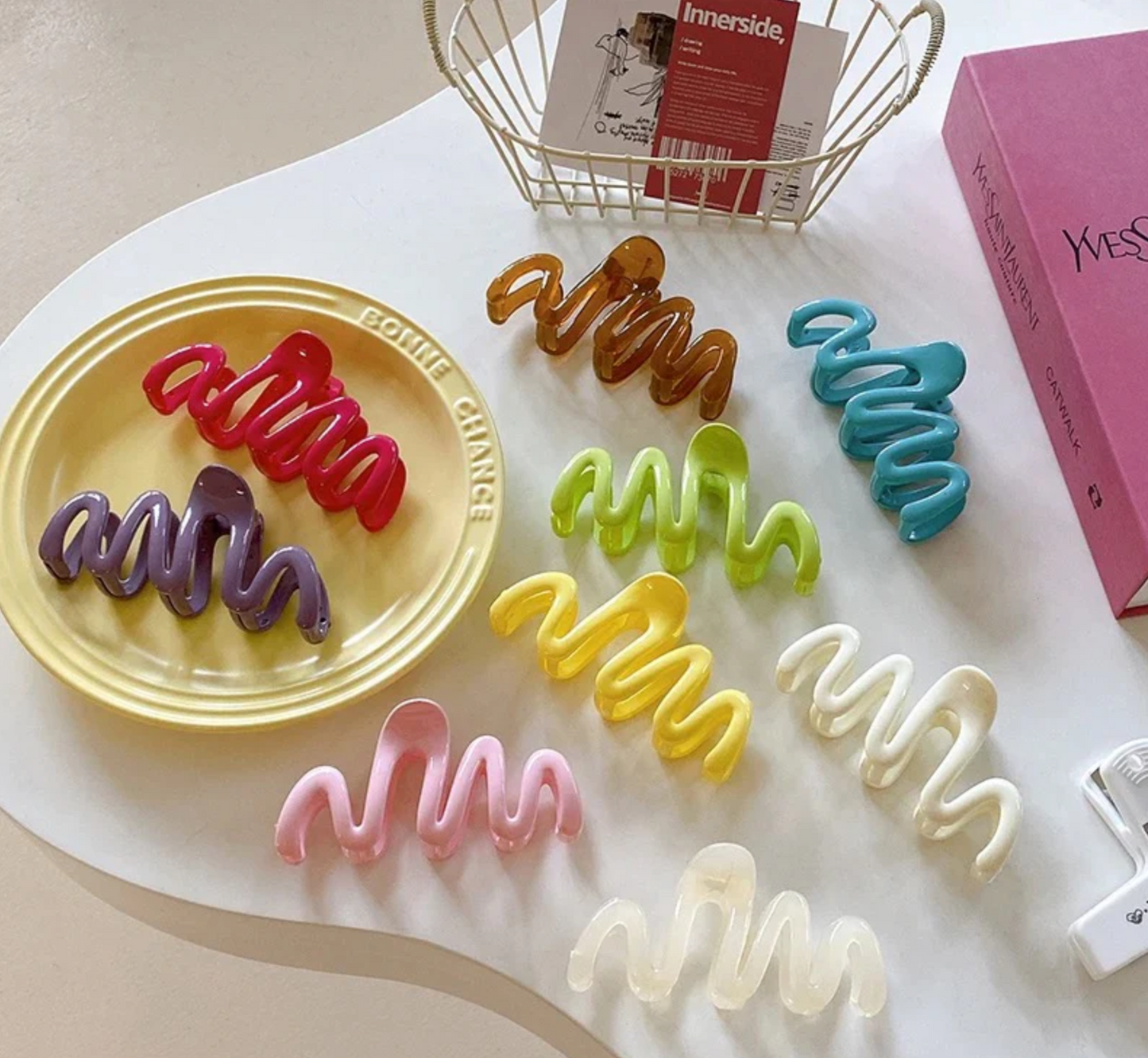 Korean Zig Zag Hair Claw (1 Pc)