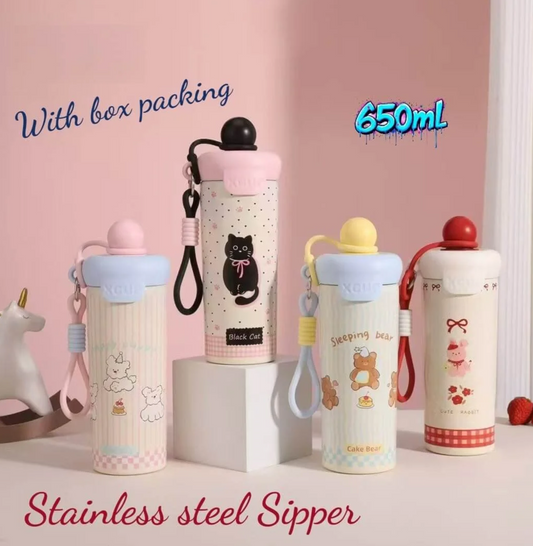 Kawaii Insulated Stainless Steel Sipper