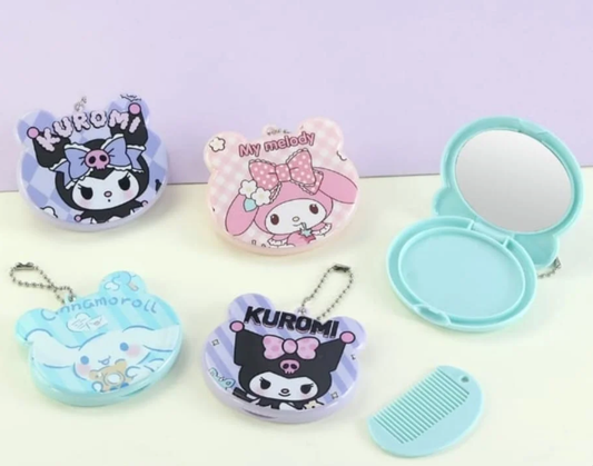 Mirror With Comb - Sanrio Theme