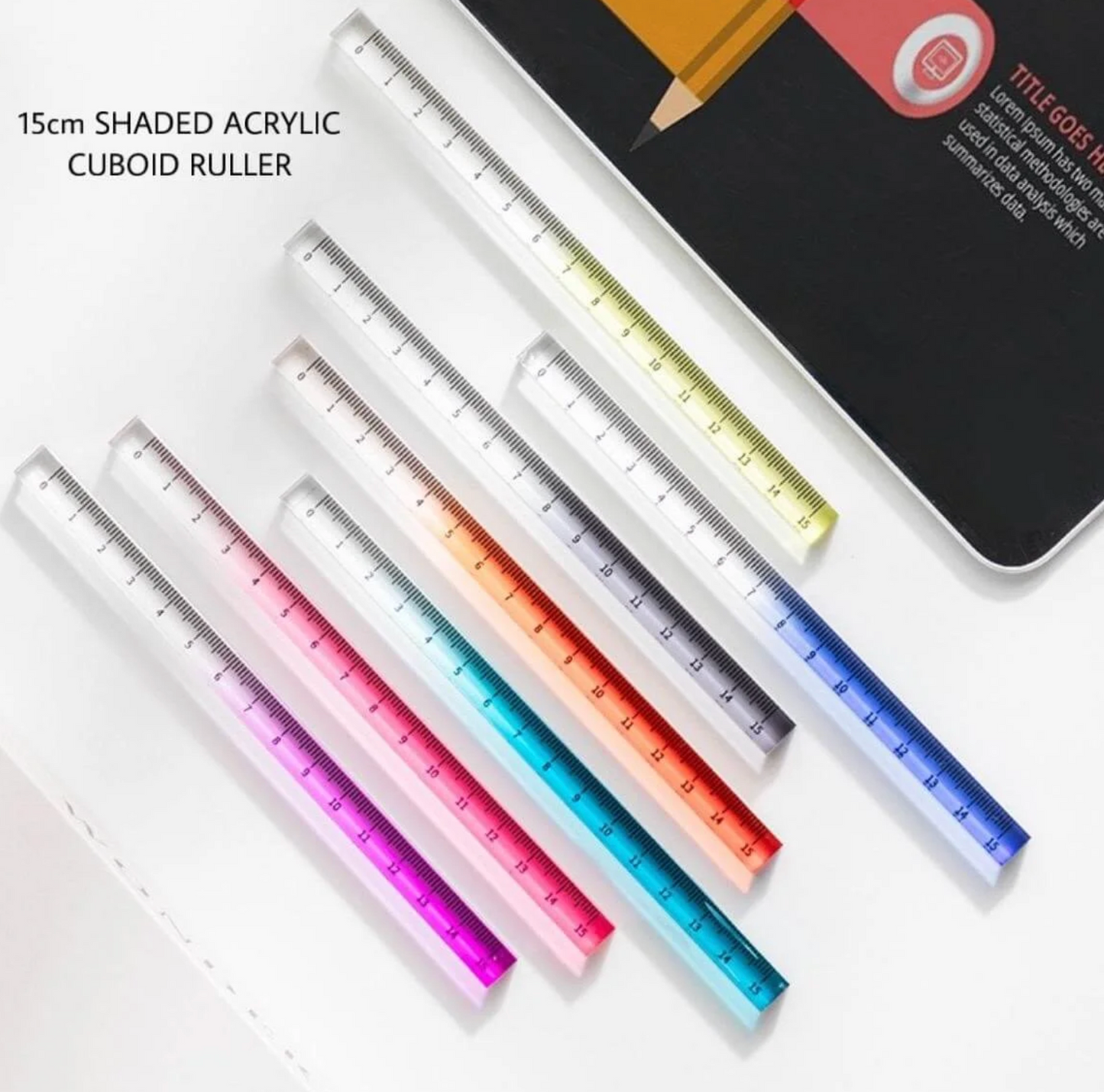 3D Acrylic Cuboid Ruler