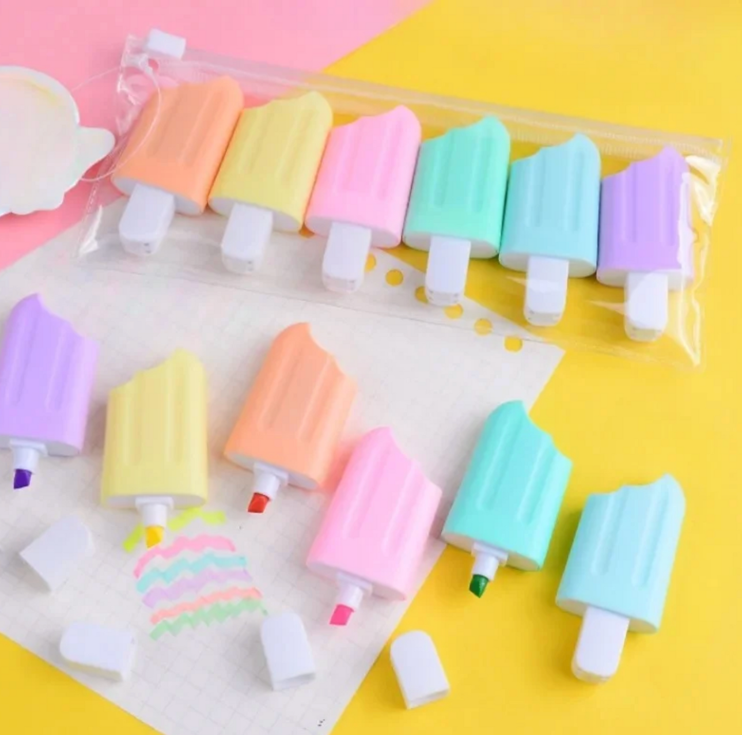 Ice-cream shape Design Highlighter (Set of 6)