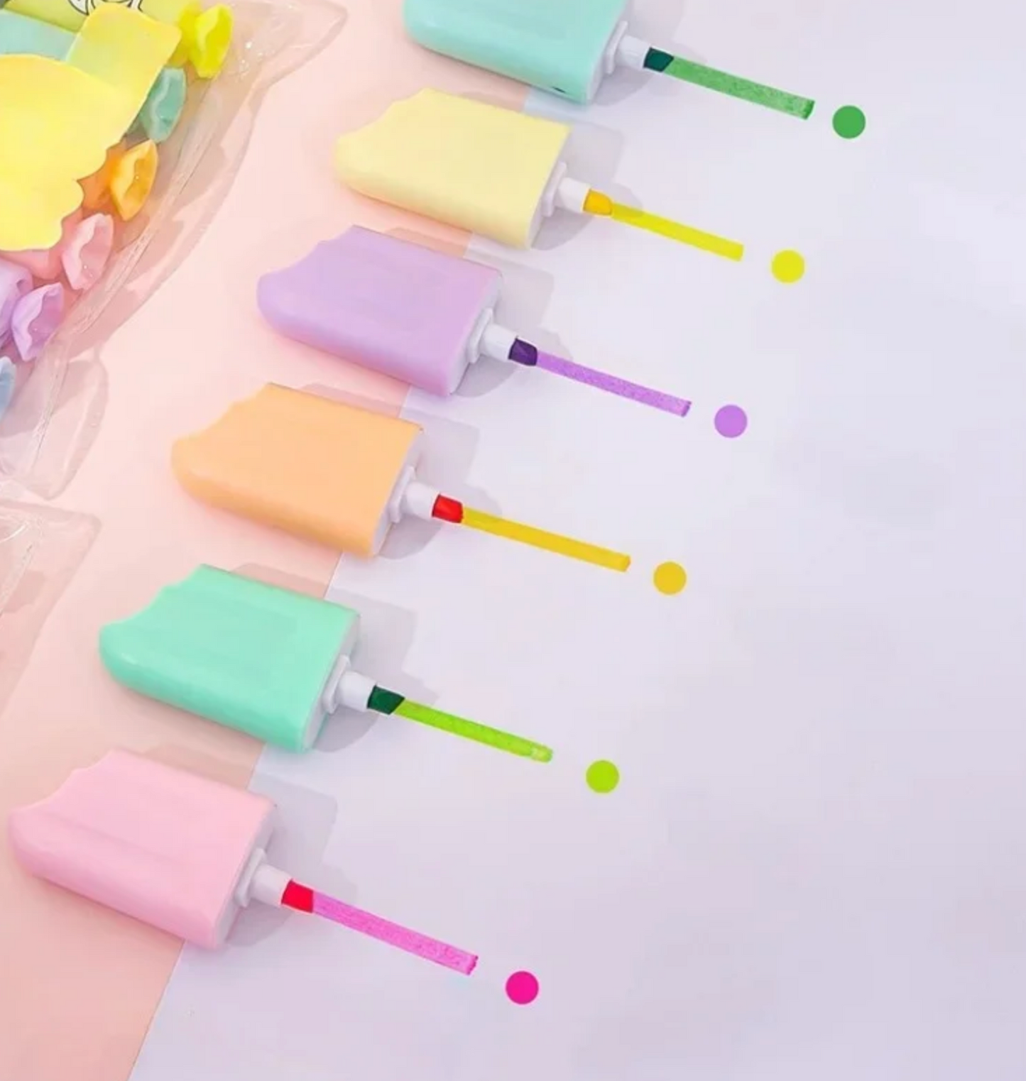 Ice-cream shape Design Highlighter (Set of 6)