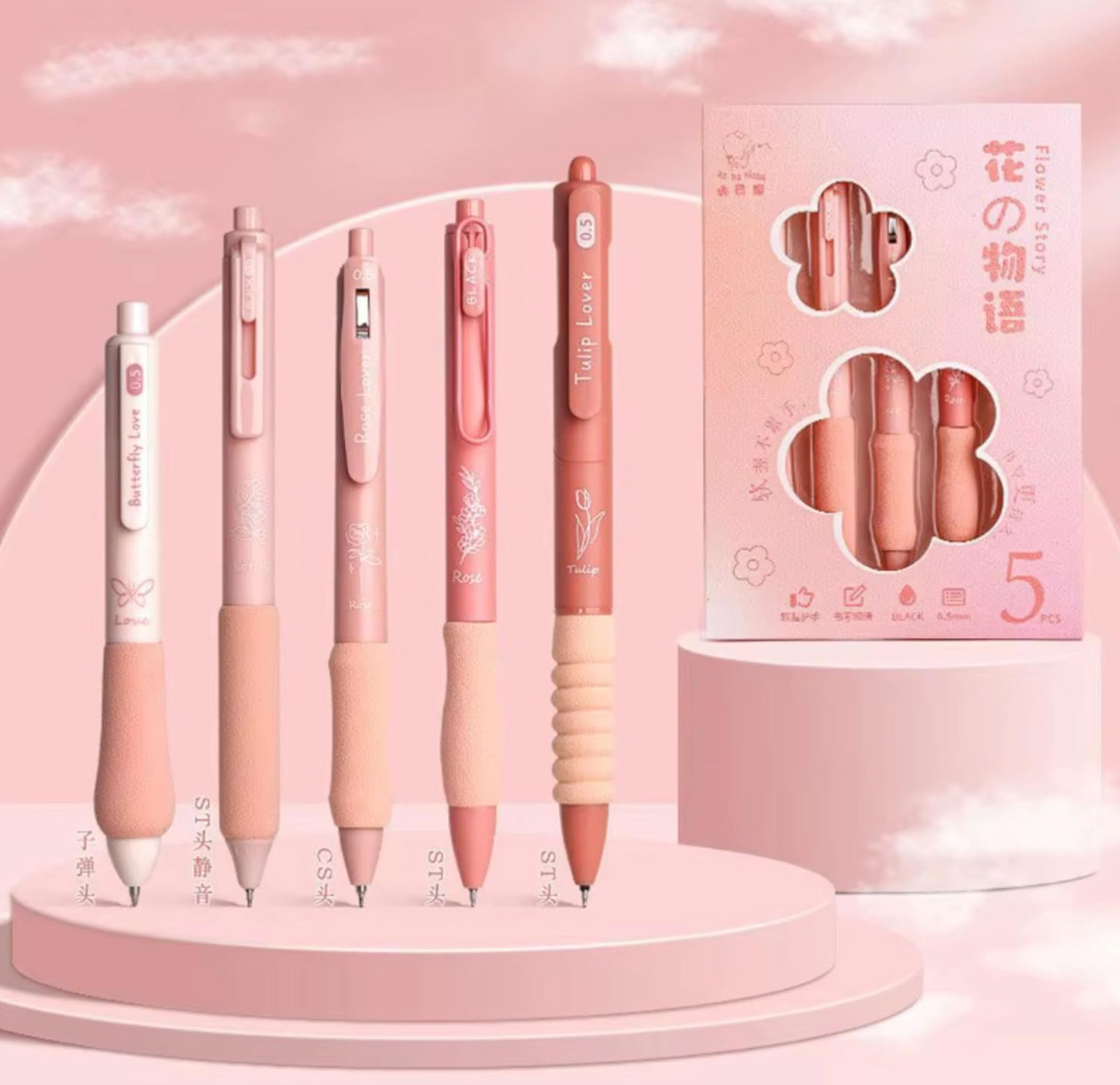 Kawaii Gel Pen (Set of 5)