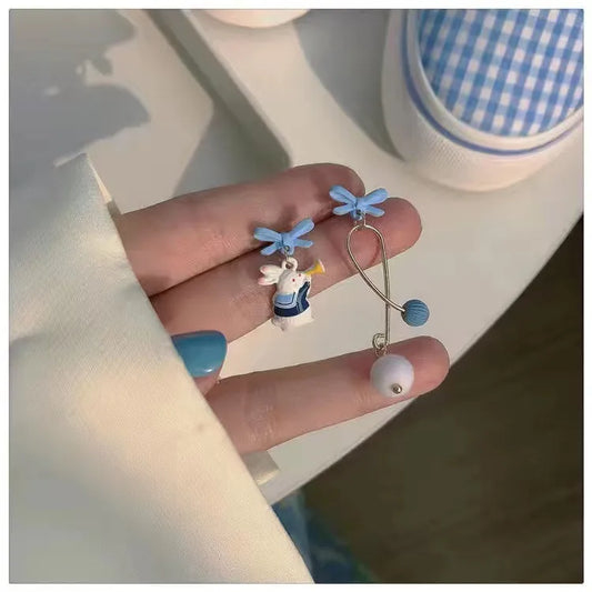 Alloy Drop Mismatch Earrings