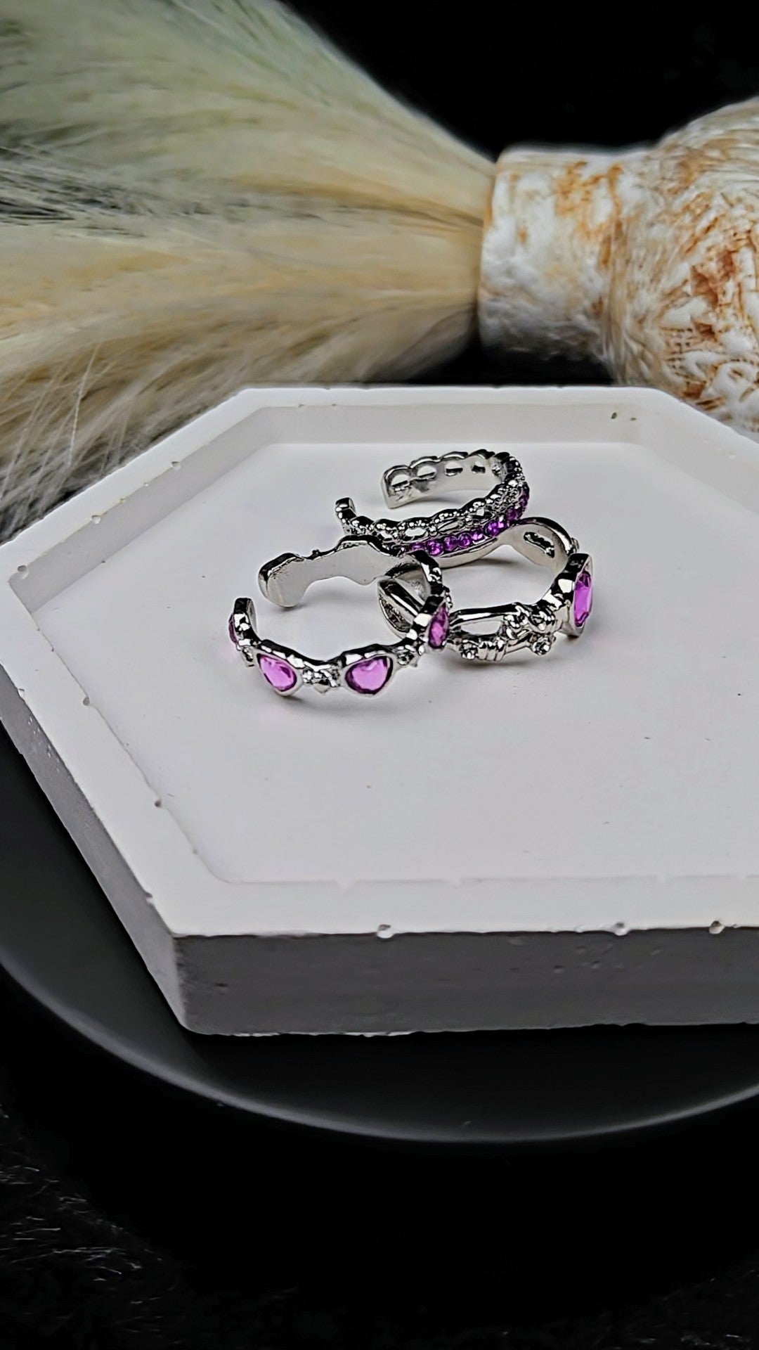 Rhinstone Ring(Set of 3)