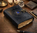 Lapis Lazuli Leather Journal Embossed