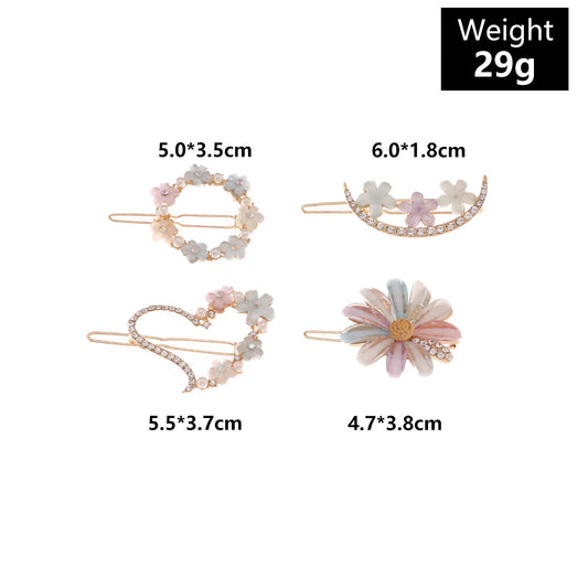 Multi Flower Color Hair Clip 1 Pc