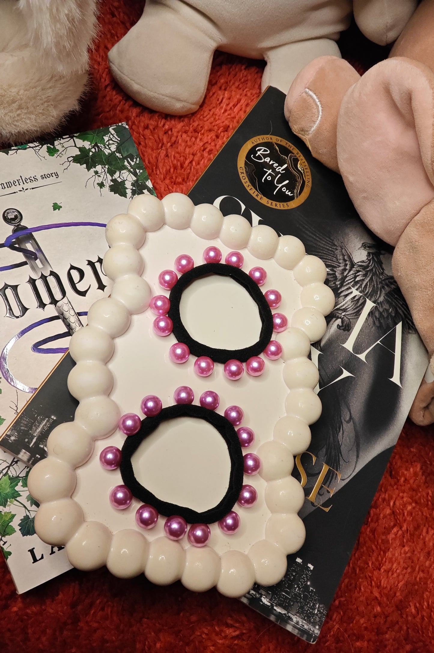 Shiny pearl hair ties (Set of 2)