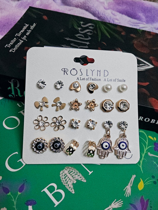 Evil eye Earrings set (Set of 11)