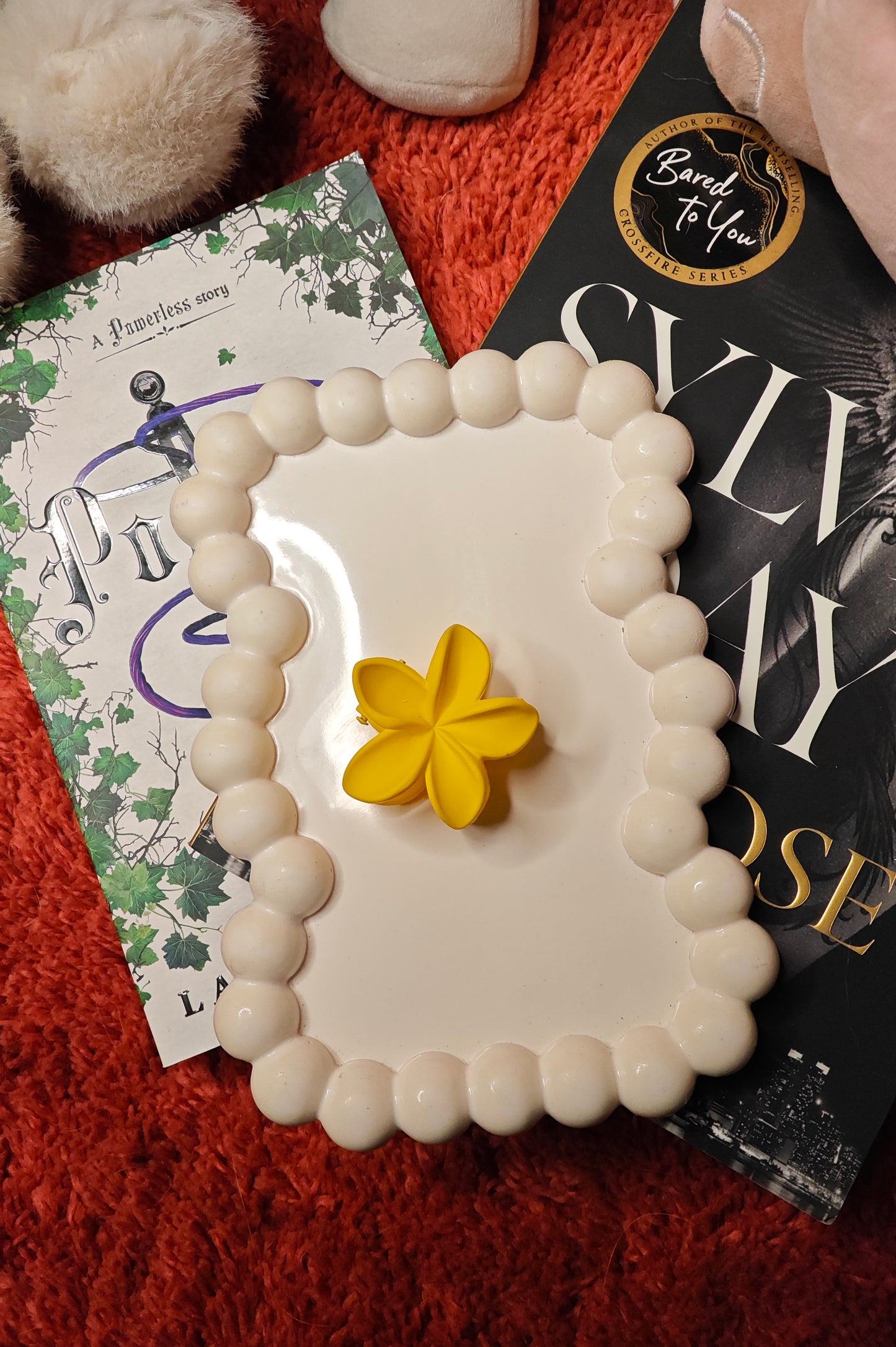 Korean Style matte Flower Hair Claw Small