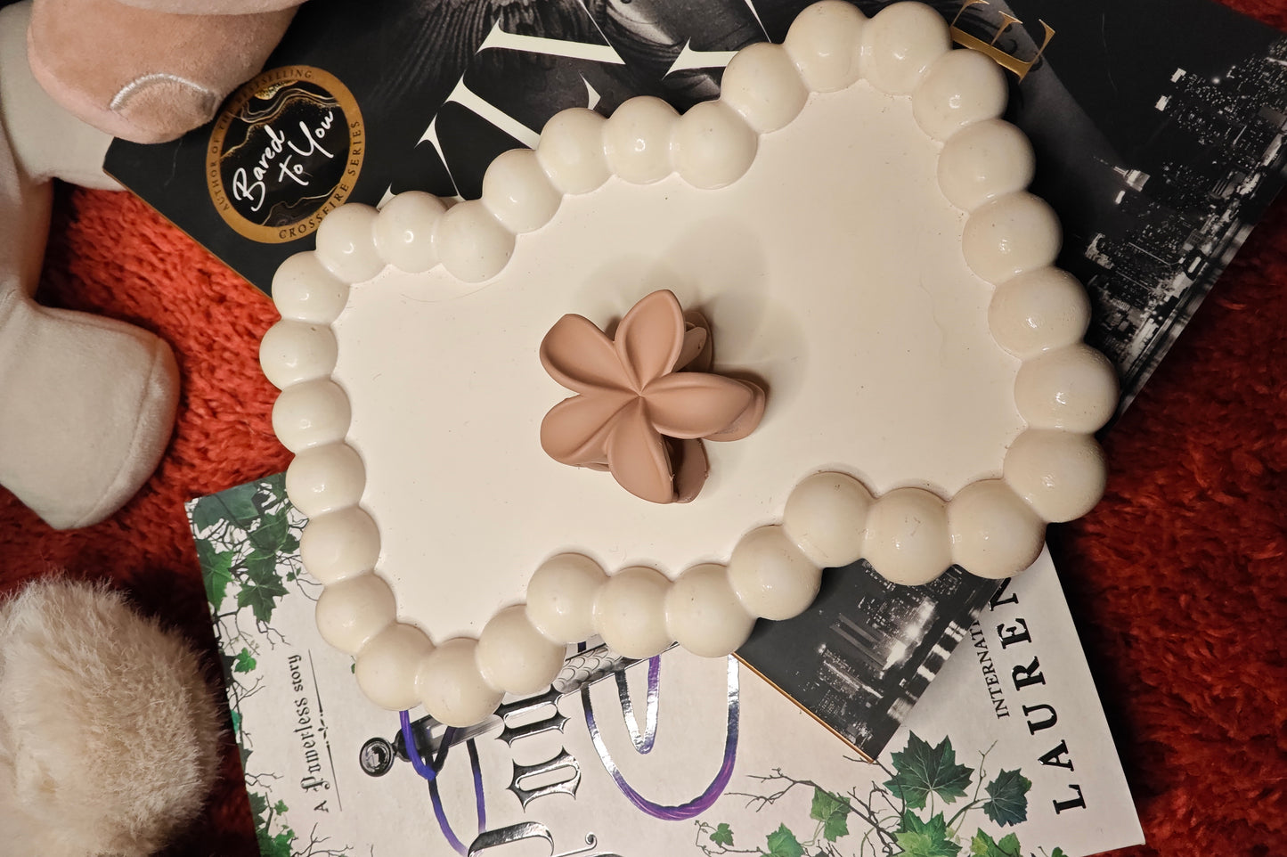 Korean Style matte Flower Hair Claw Small