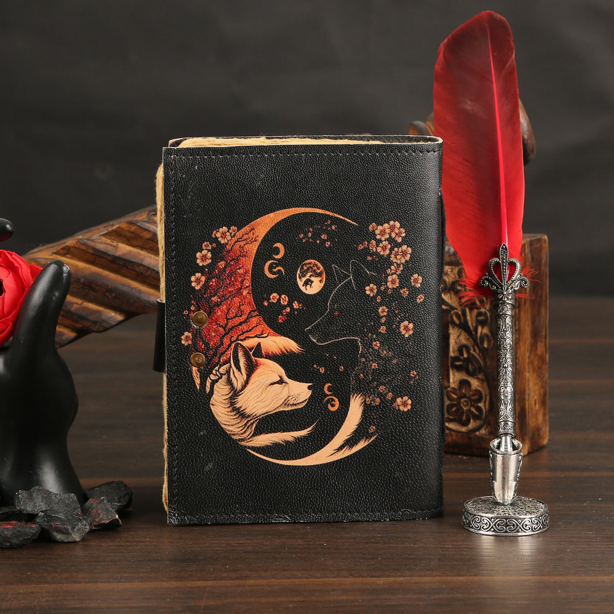 Fox Grimoire with Antique Buckle