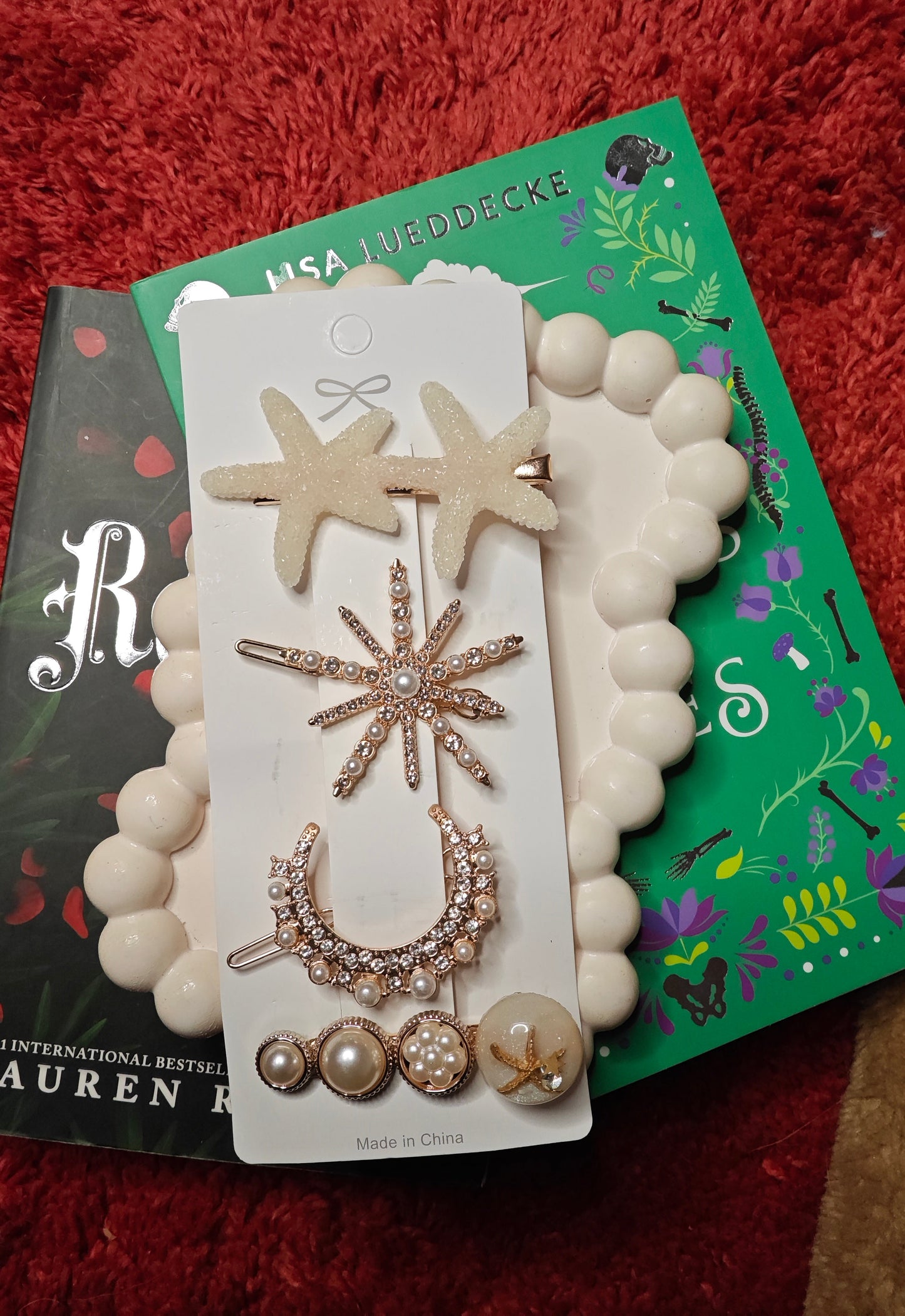 Double Starfish Barrettes (1 pc)