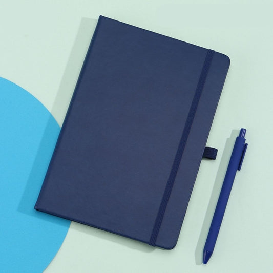 Solid blue colour diary with pen