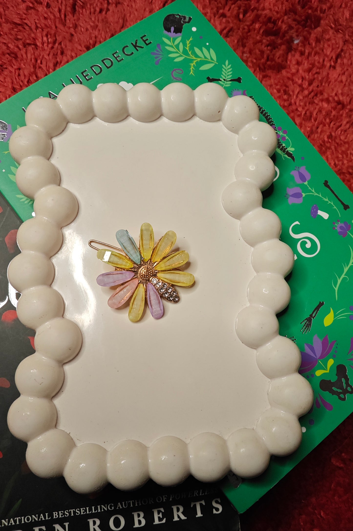 Multi Flower Color Hair Clip 1 Pc