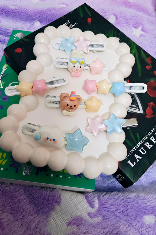 Resin coated Kawaii Hair pins