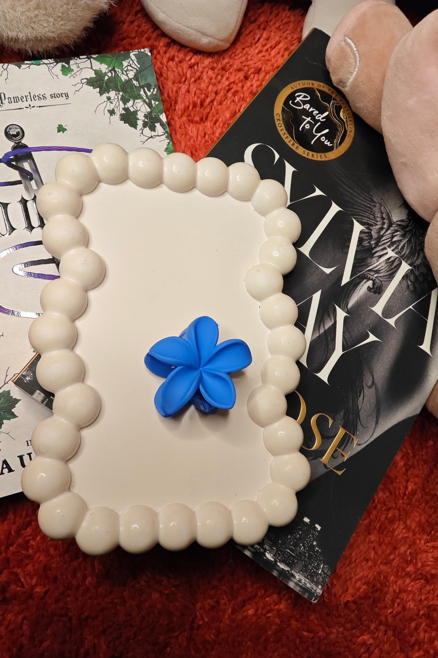 Korean Style matte Flower Hair Claw Small