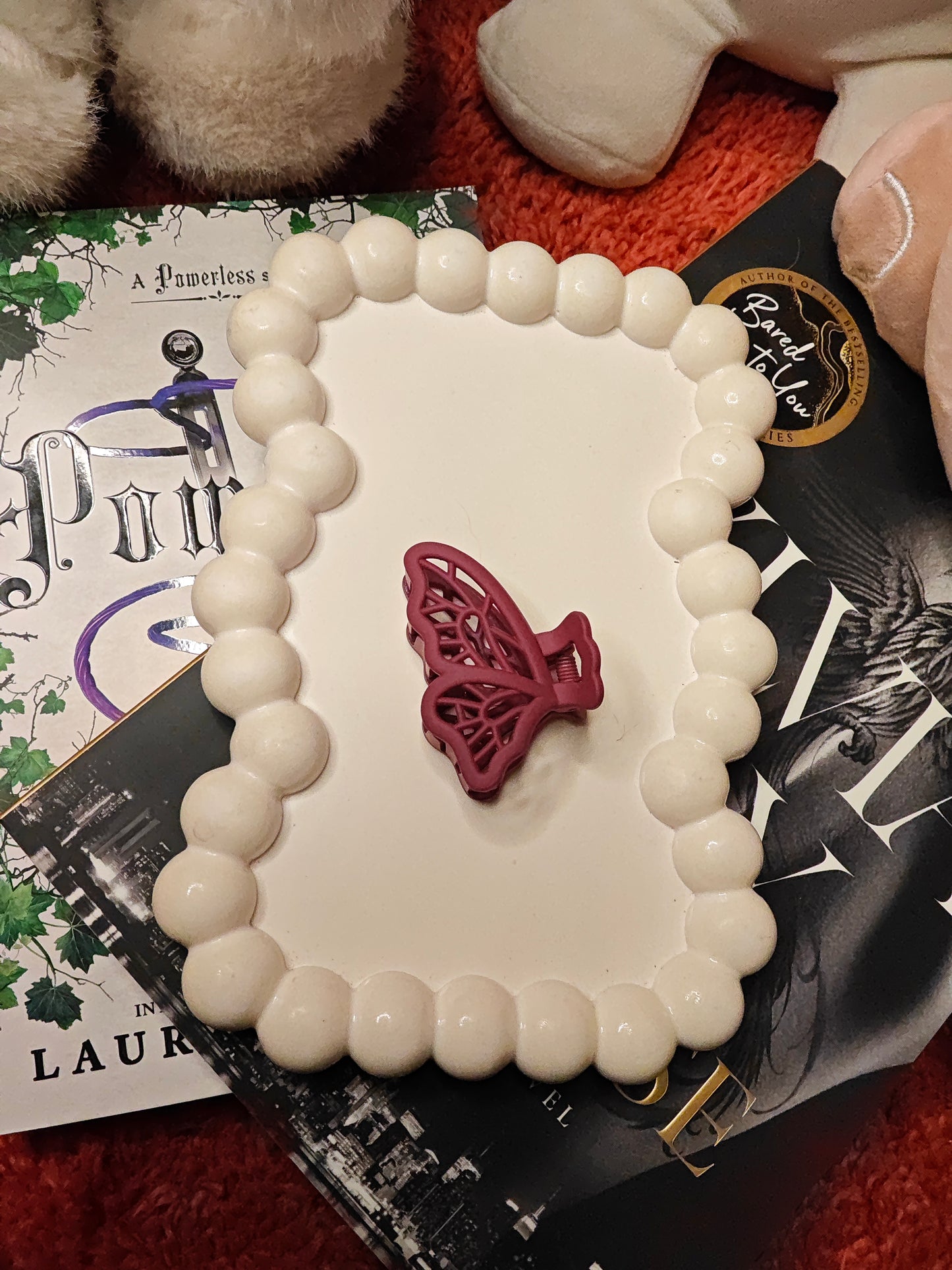 Korean matt hair claw small