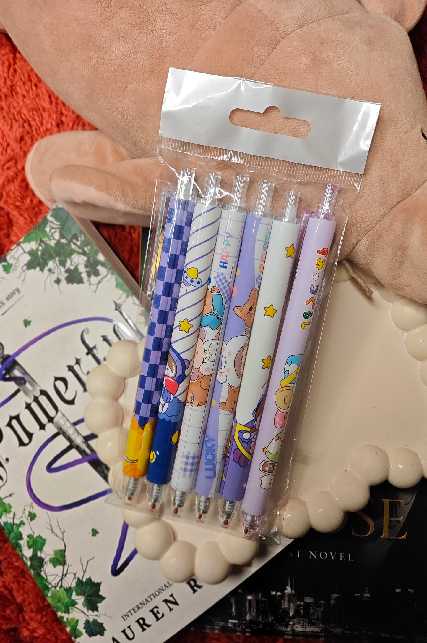 Printed Gel Pen (Set of 6)