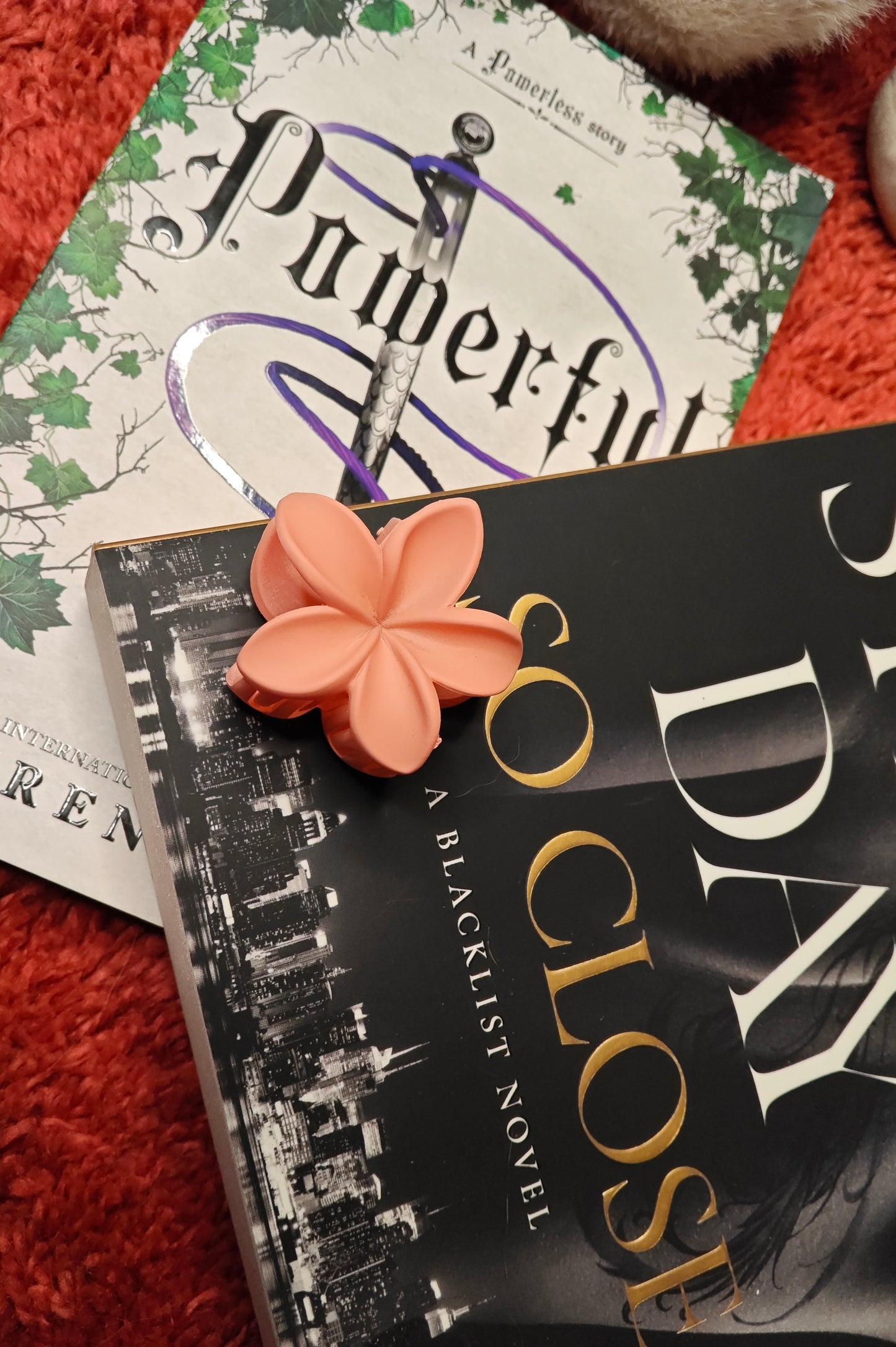 Korean Style matte Flower Hair Claw Small