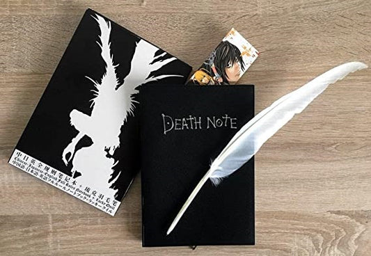 Death Note Anime Cosplay Notebook with feather pen