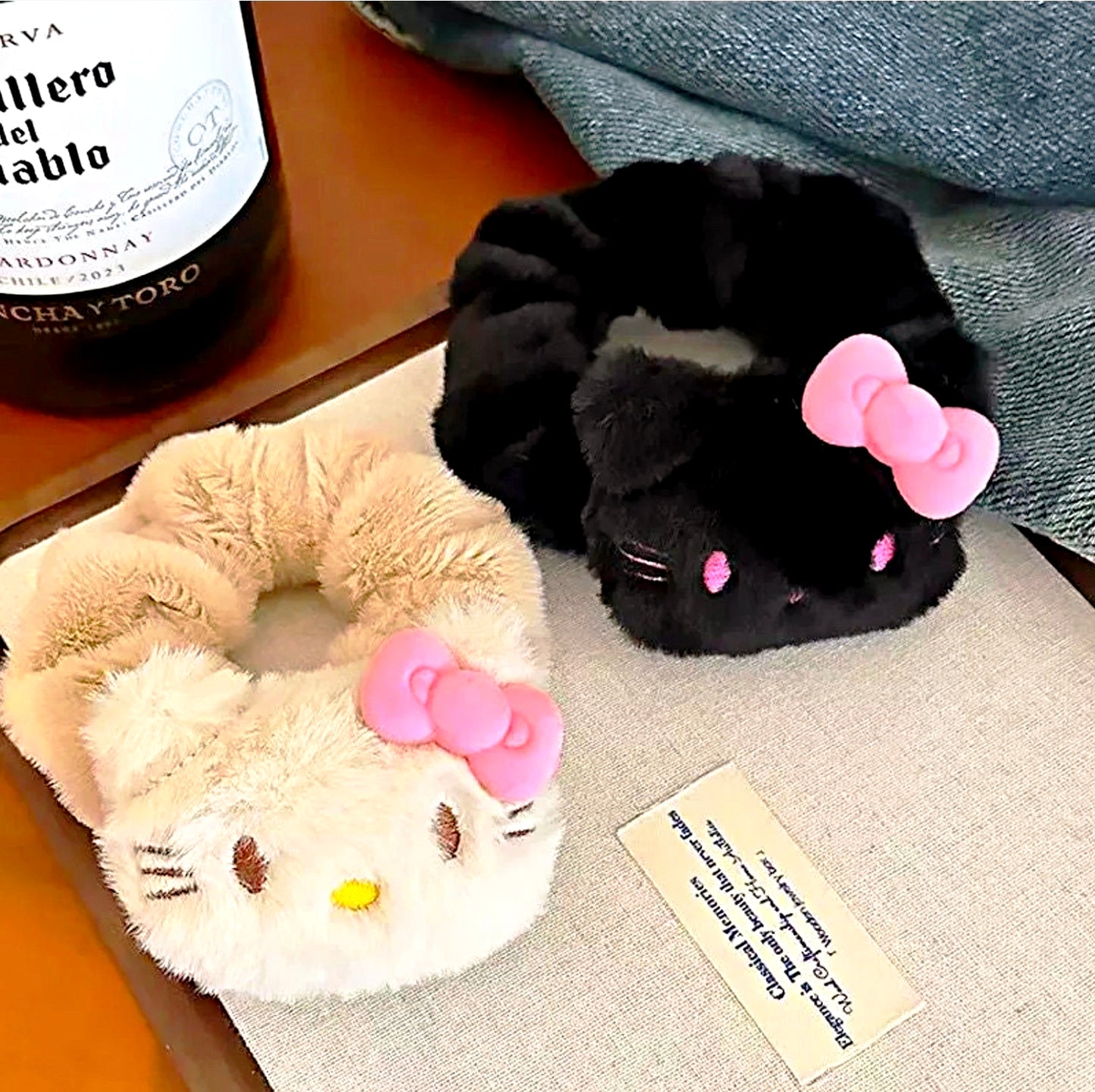 Plush Kitty Hair Scrunchie