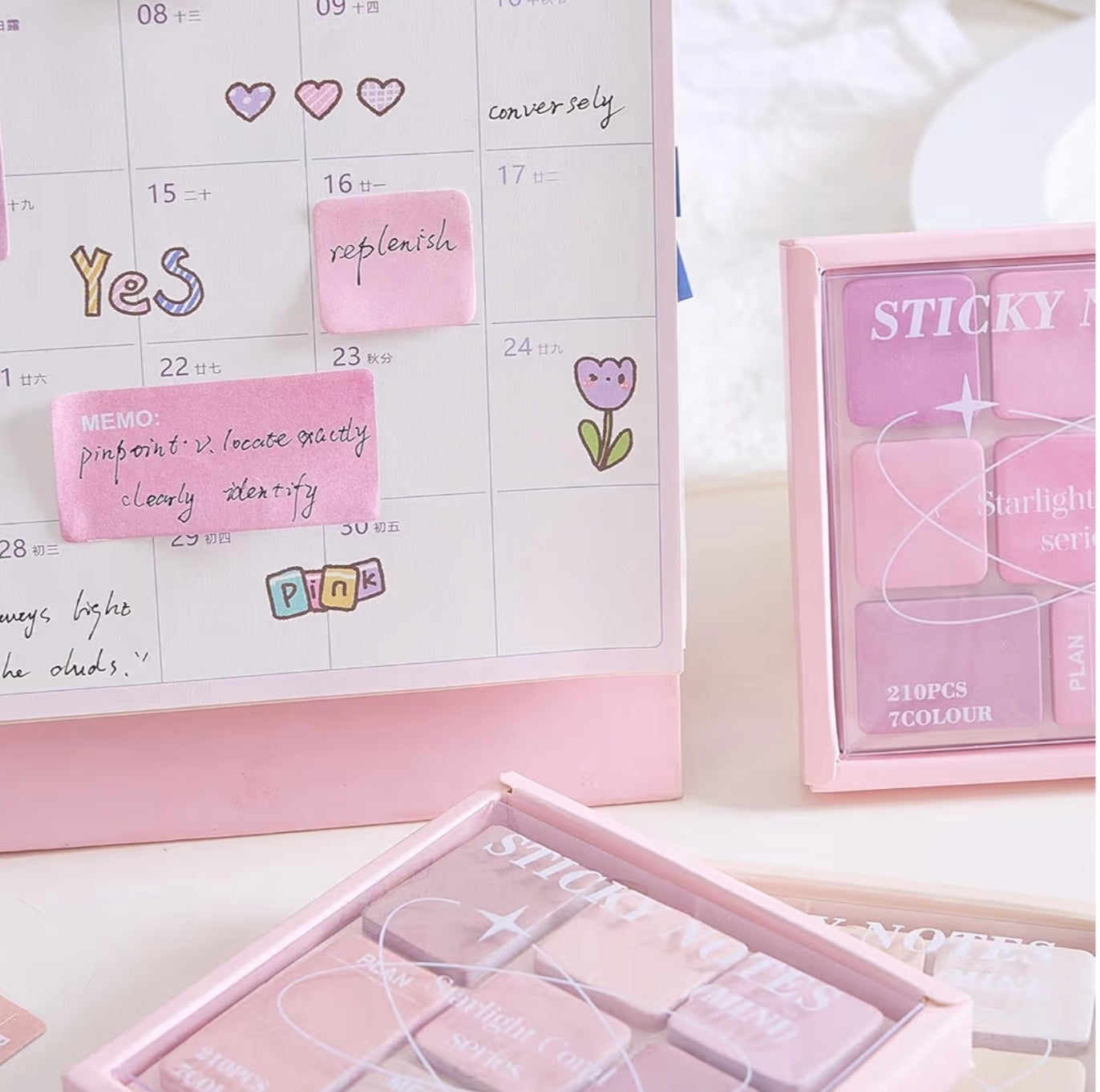 Sticky Note - Pastel Makeup Box (1 Box)