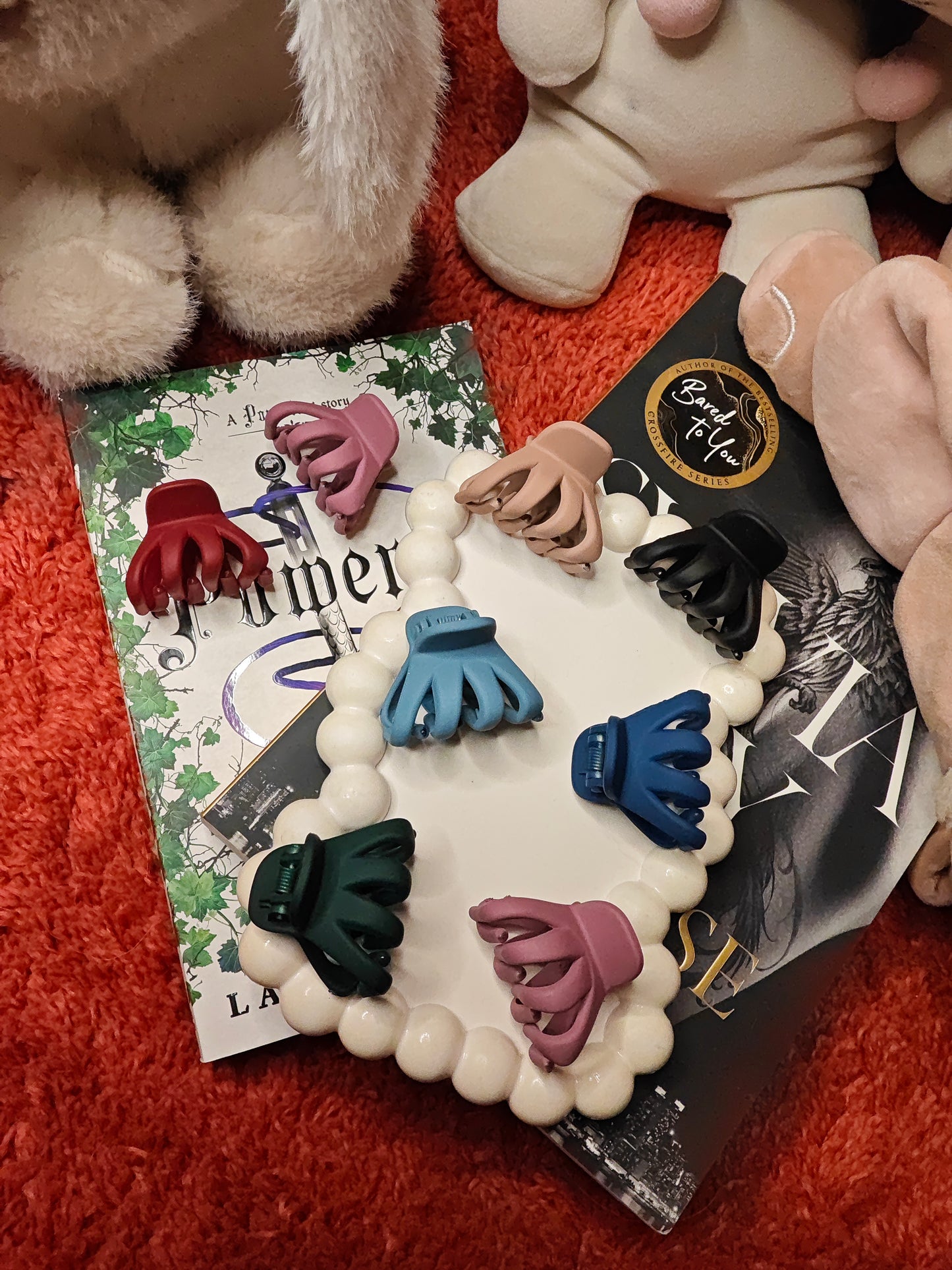 Korean matt hair claw small