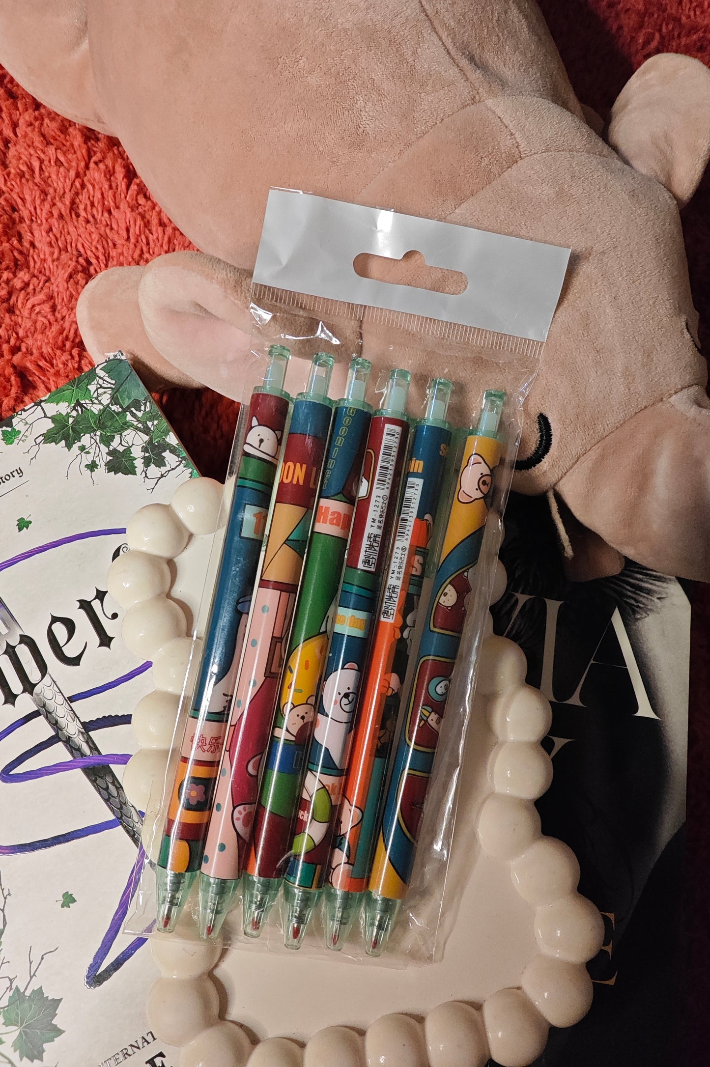 Printed Gel Pen (Set of 6)