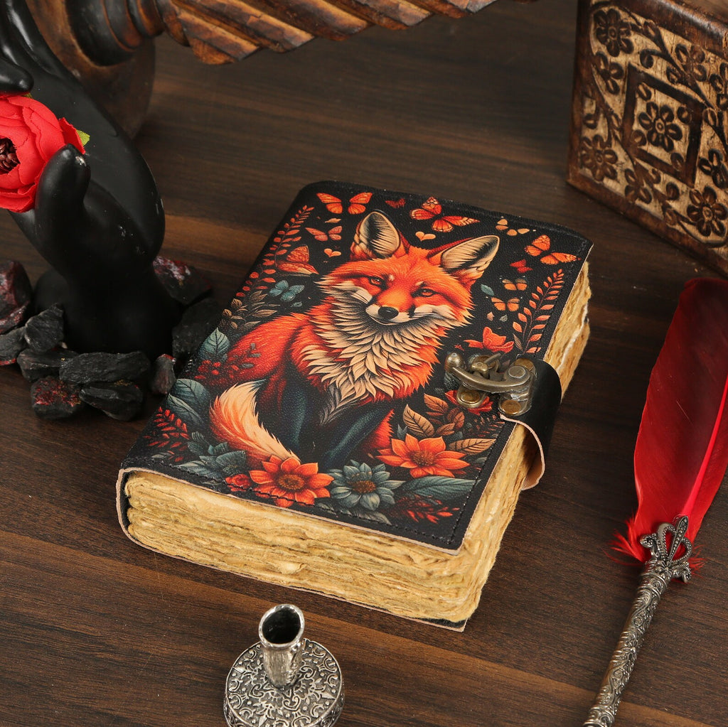 Fox Grimoire with Antique Buckle
