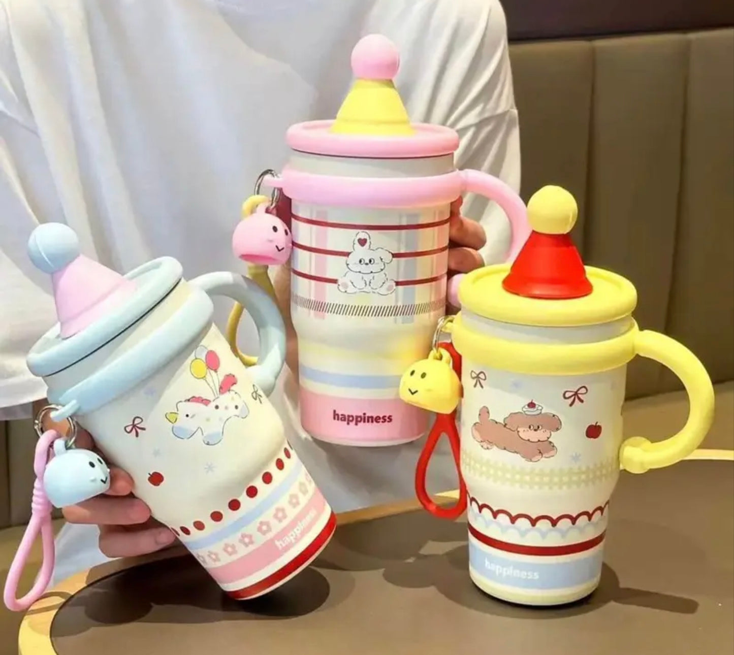 Cute cap insulated tumbler